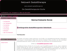 Tablet Screenshot of netzwerk-gestalttherapie.de